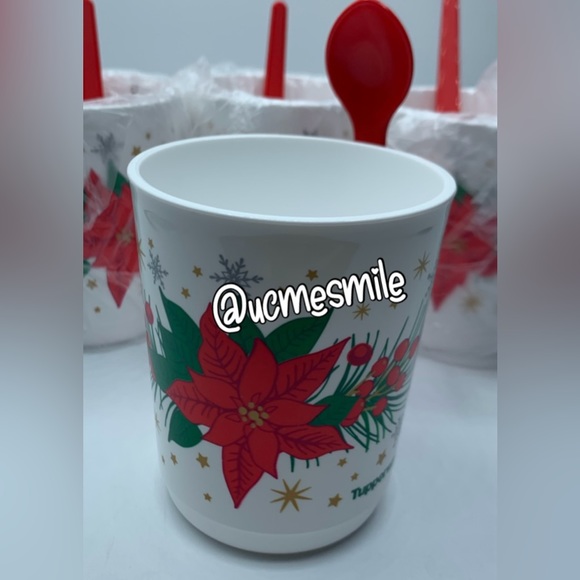 Tupperware Ilumina Poinsettia Mug w/Hang On Spoon
Set (4Pk) - Picture 2 of 6